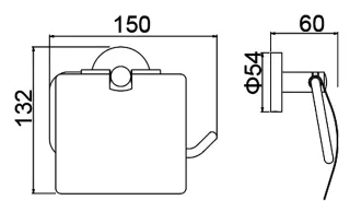 Бумагодержатель Timo Saona 13042/13 ниель матовый